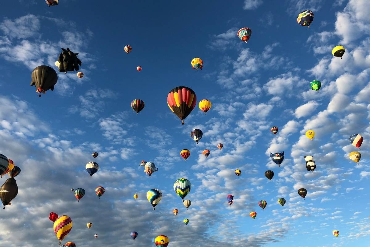 Mass Ascension at dawn, Albuquerque Balloon Fiesta
