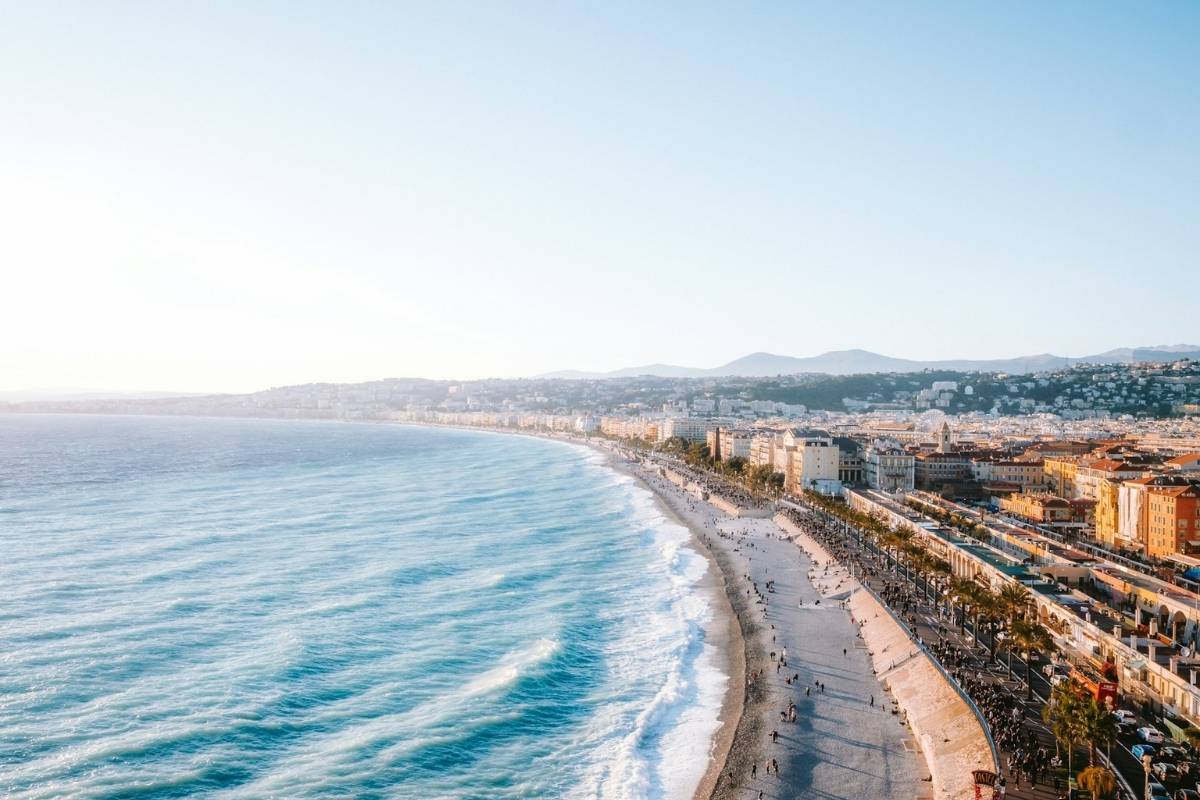 Promenade des Anglais and the Mediterranean, Nice