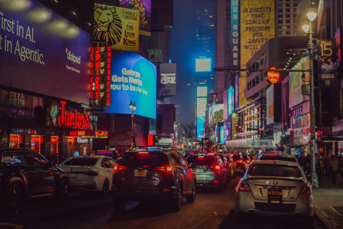 Times Square at night, New York