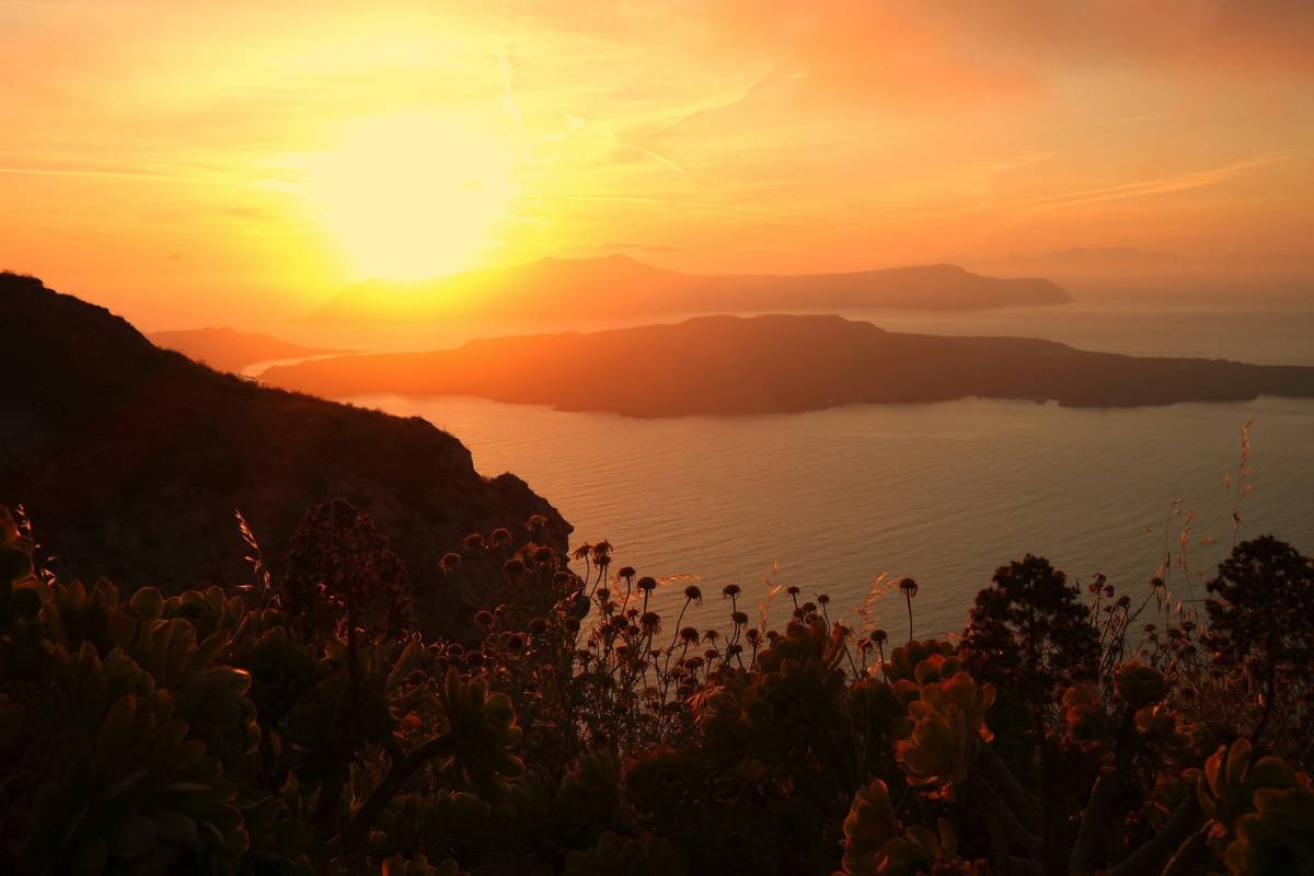 Santorini Famous Sunset